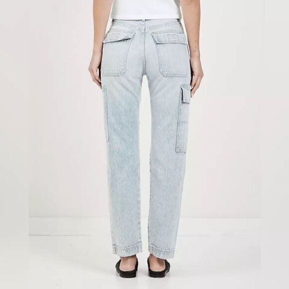 Slvrlake Savior West Coast Blue Jeans High Rise Cargo Size 24 - Picture 7 of 13